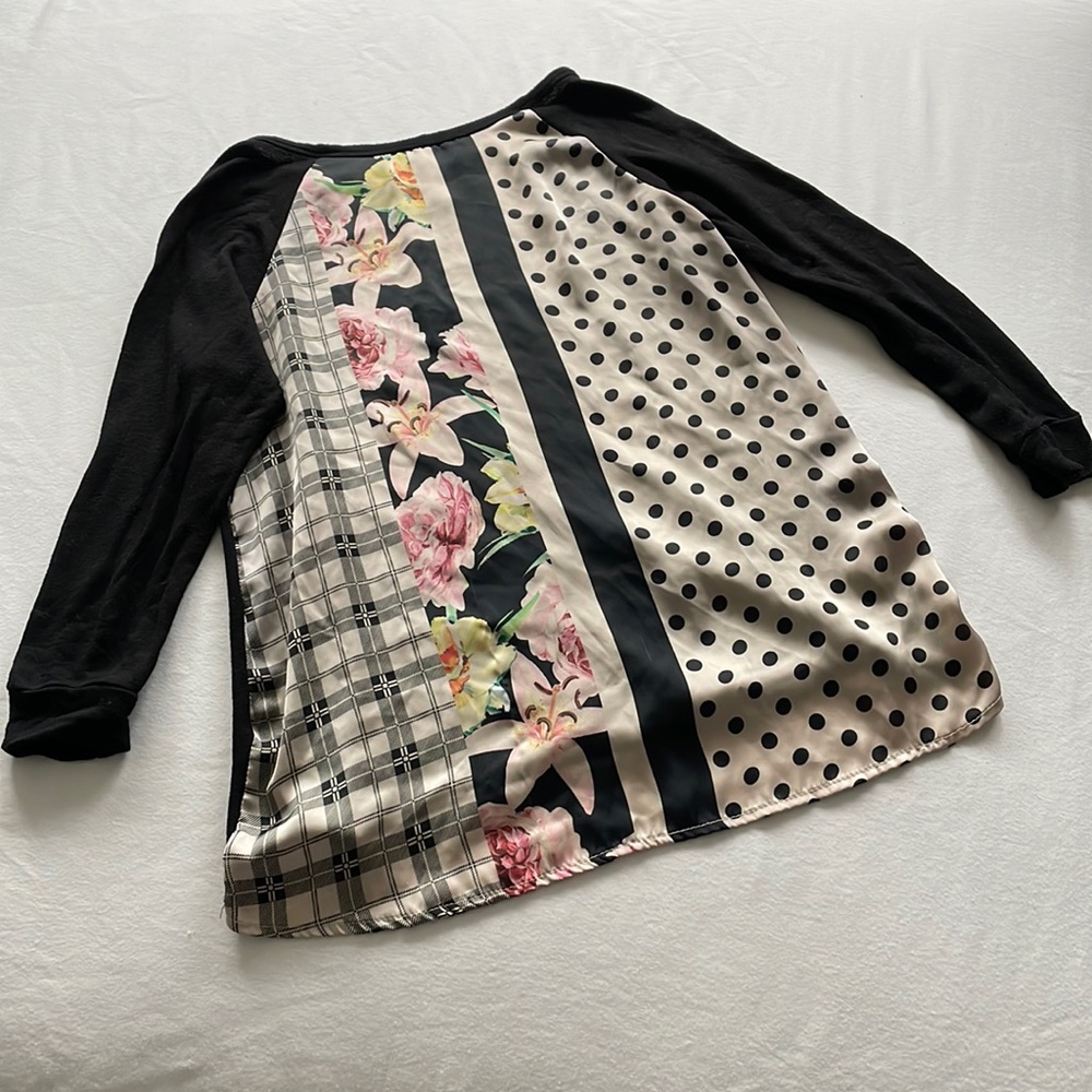 Bobeau Three-Quarter Sleeve Top